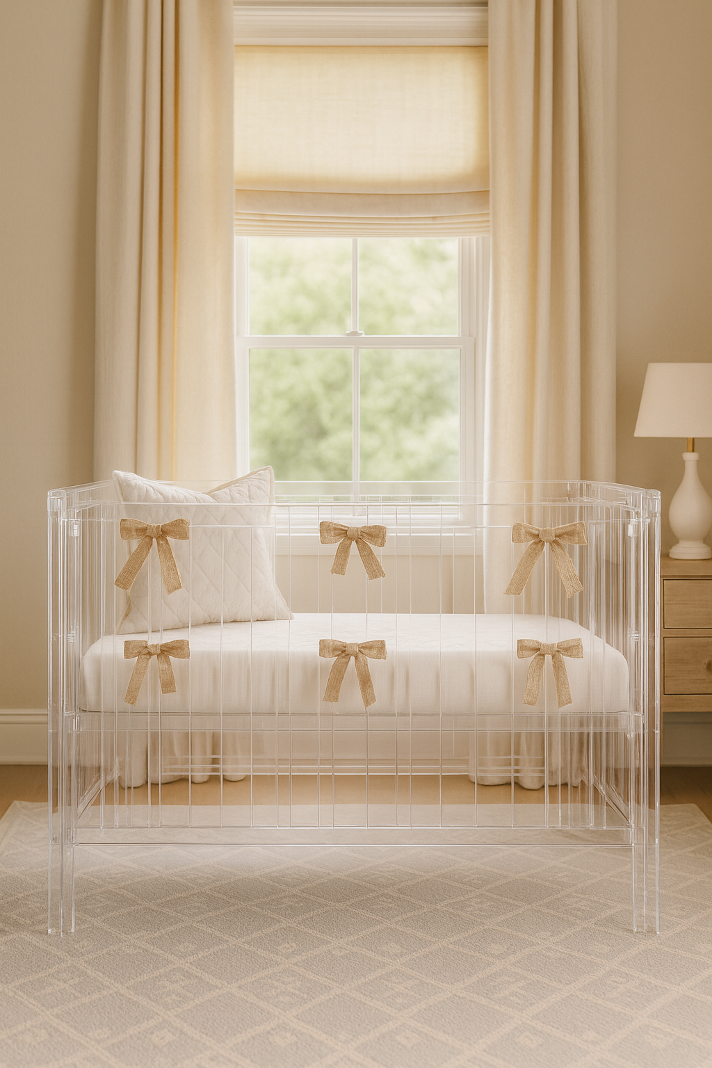 Luna Acrylic Crib