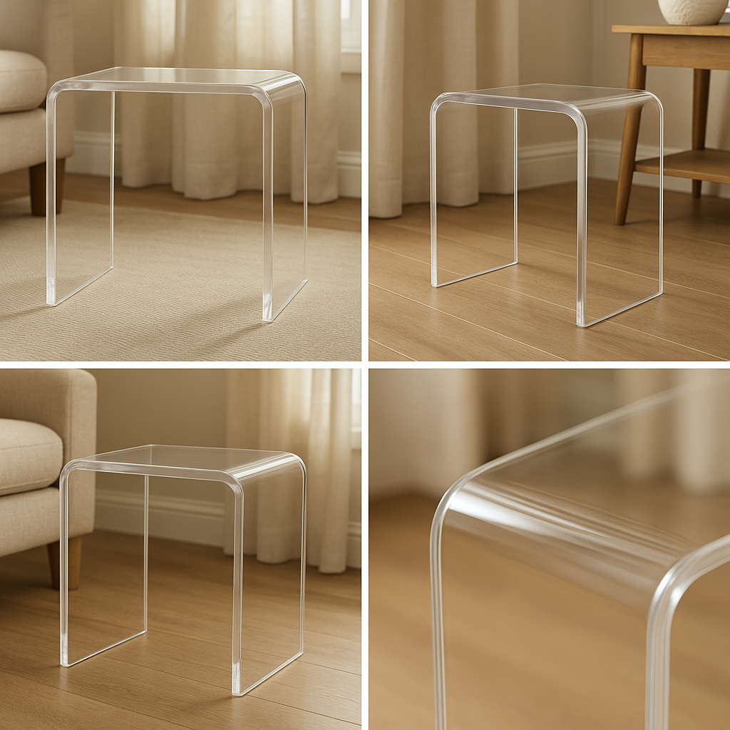 Mira Acrylic Vanity Stool