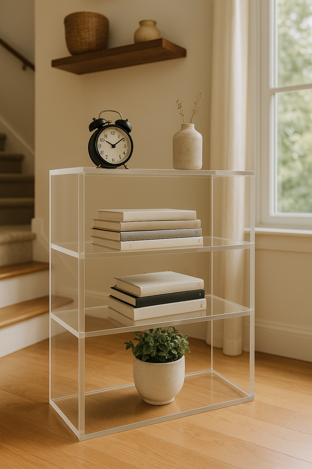 Nara Acrylic Bookshelf