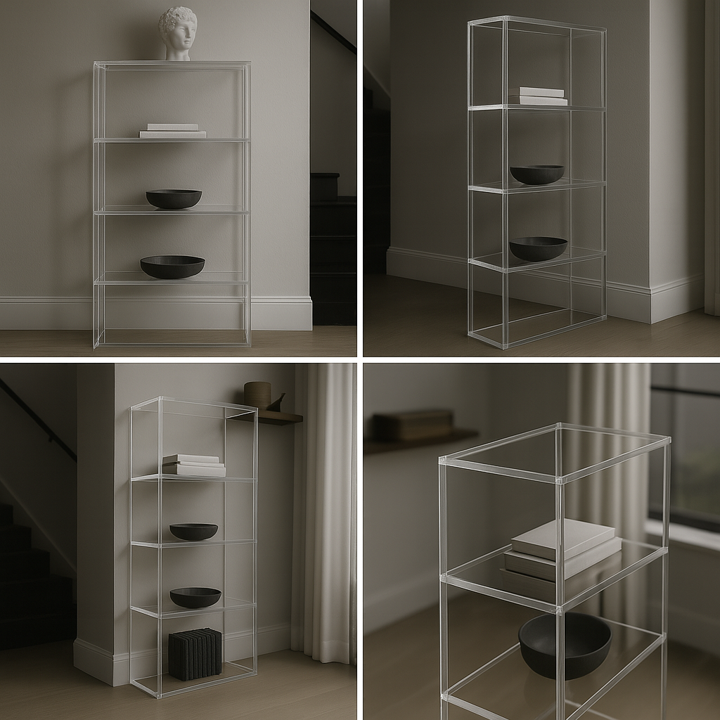 Cova Acrylic Bookcase